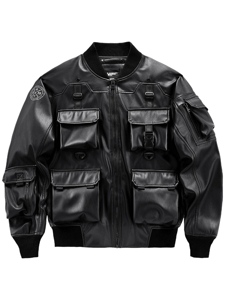 Motorcycle Suit Loose Pilot Leather Jacket