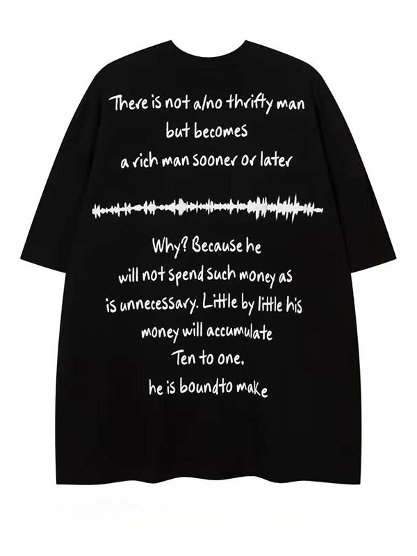 Dark Hip Hop Loose Short Sleeve T-Shirt