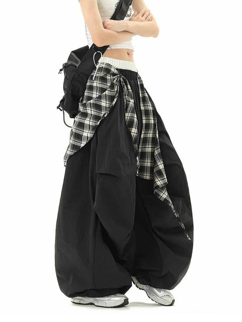 Hip Hop Stacked Wide-leg Slacks Sweatpants