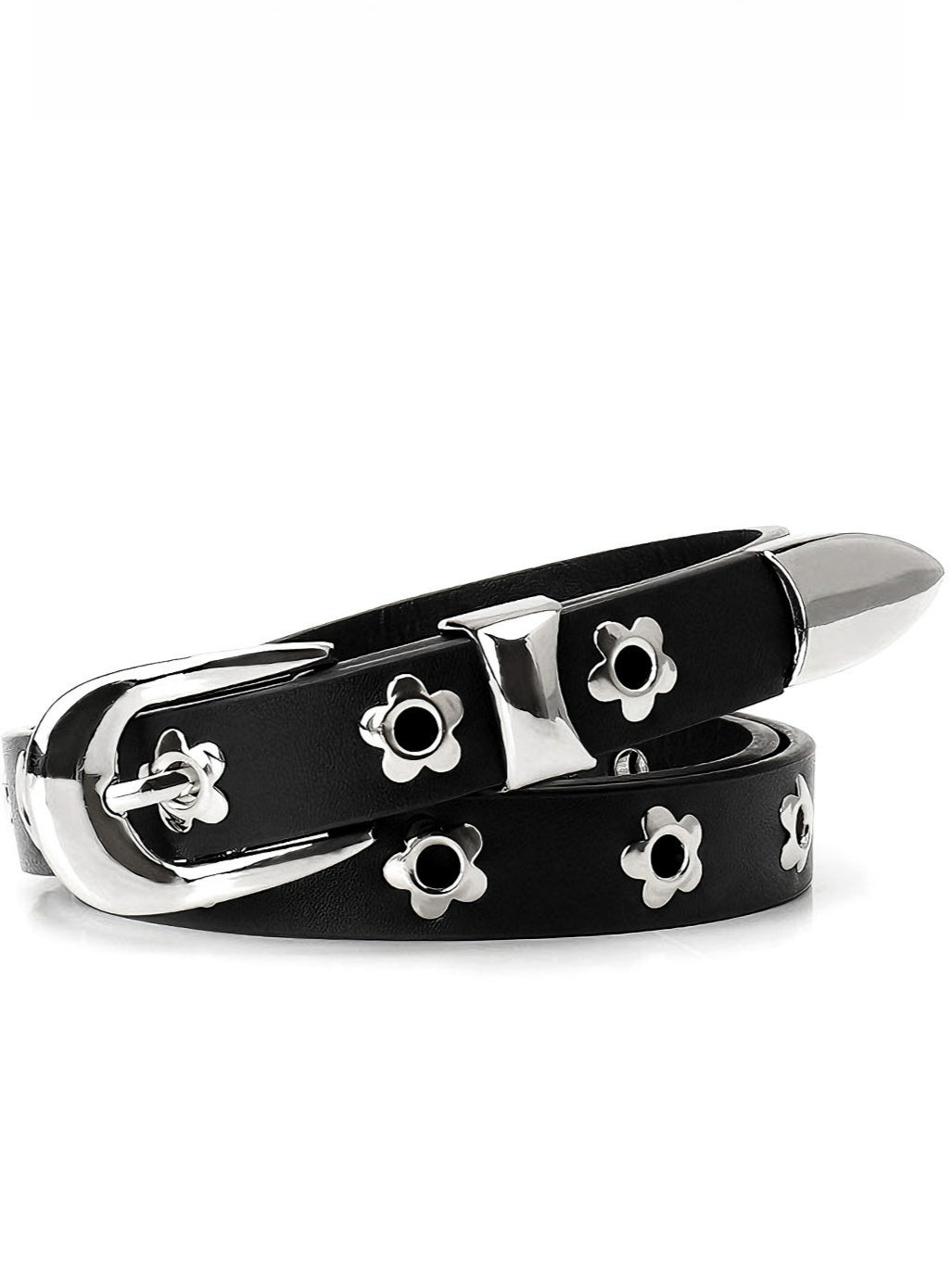 Flower Rivet Punk Style Y2k