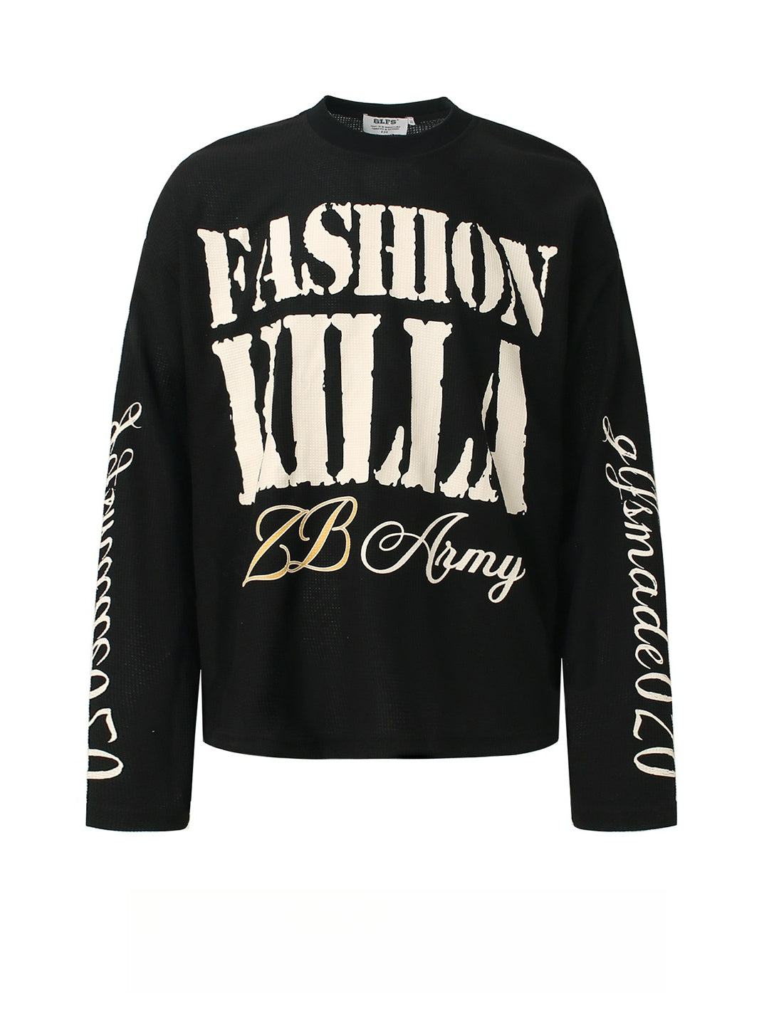 Letter Print Vintage Long-sleeved T-shirt