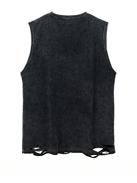 Necklace Decorated Vintage Vest