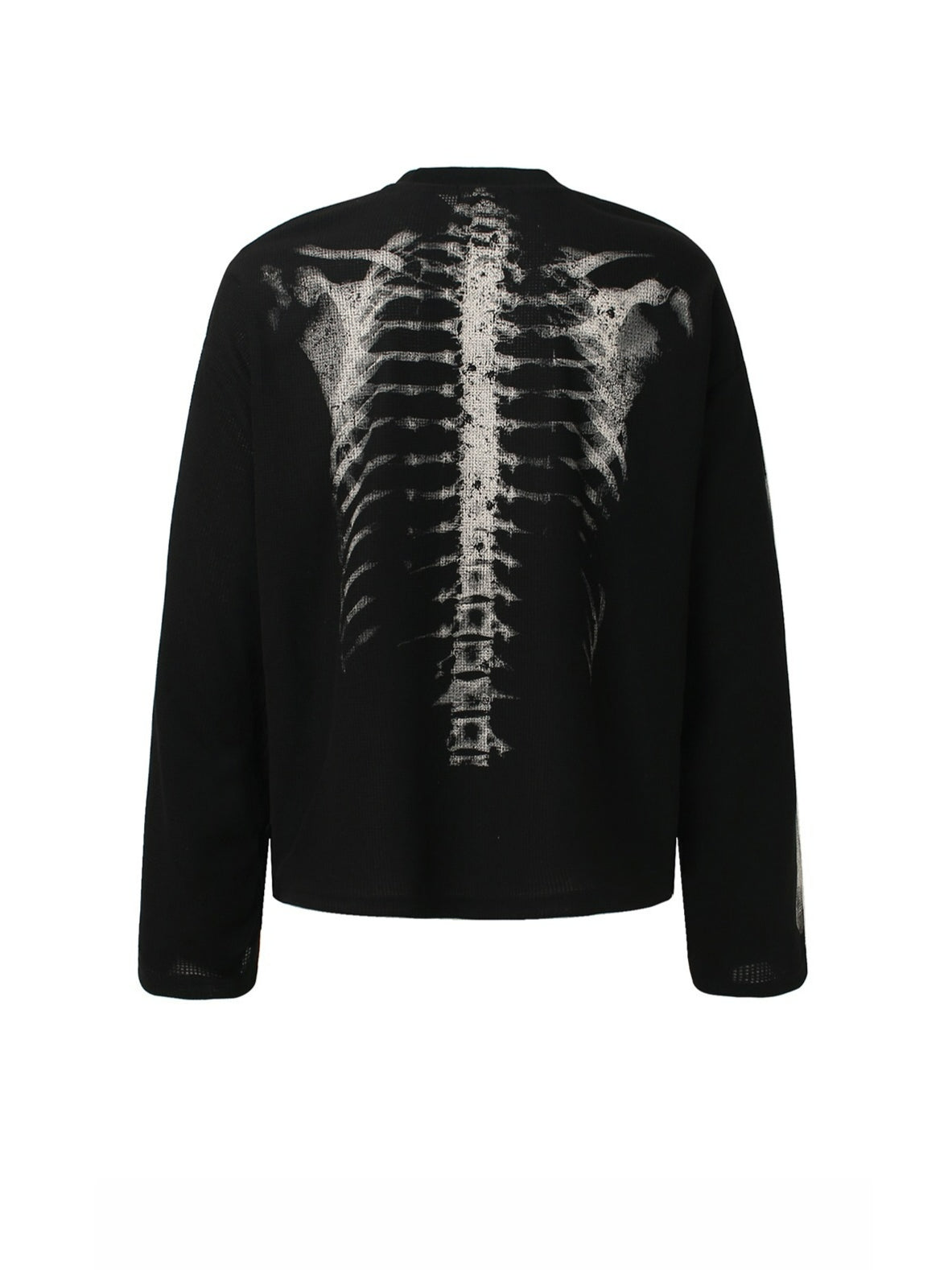 Skull Print Long-sleeved T-shirt