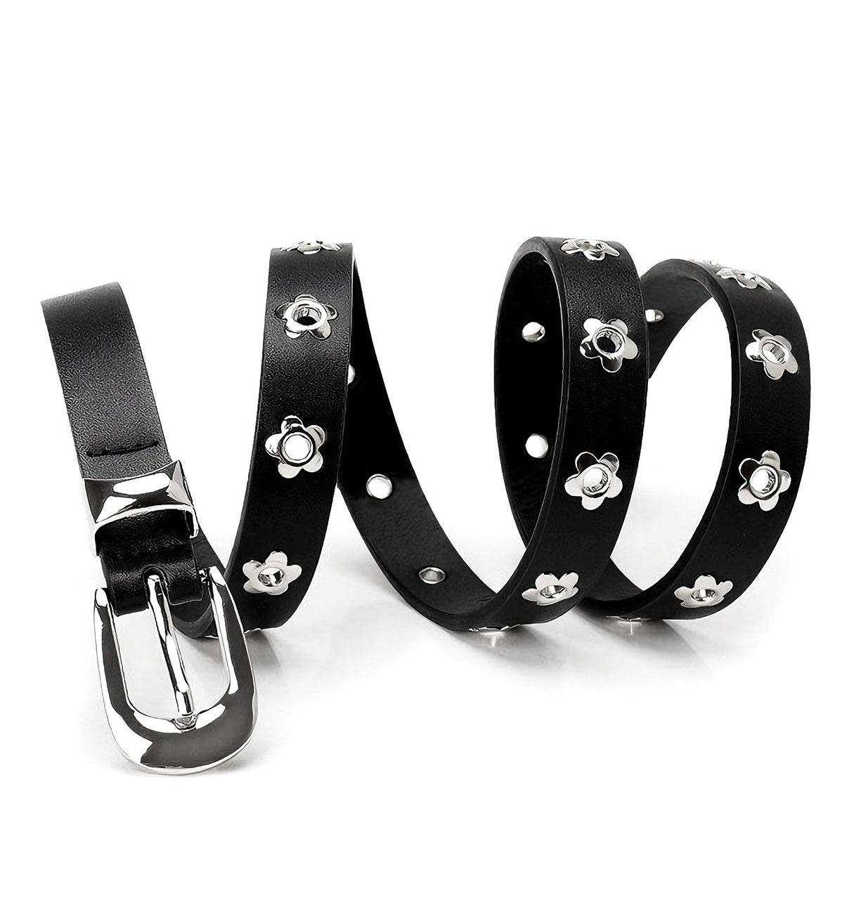 Flower Rivet Punk Style Y2k