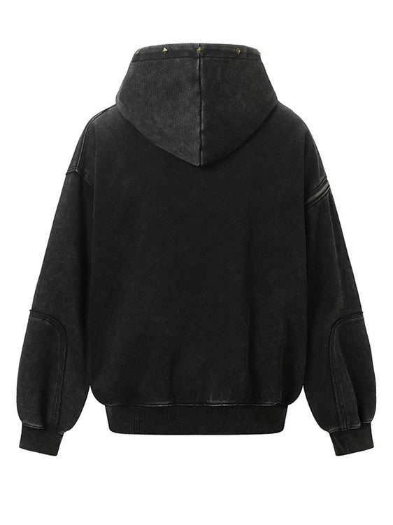 Rivet Zip Cardigan Hoodies