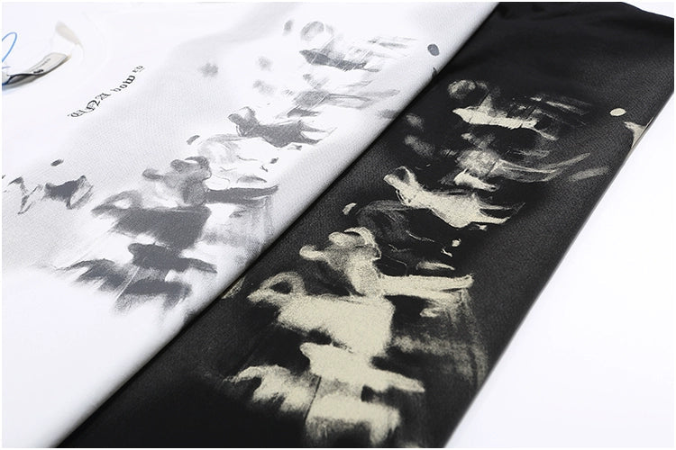 Hiphop Loose Graffiti Short Sleeve T-Shirt