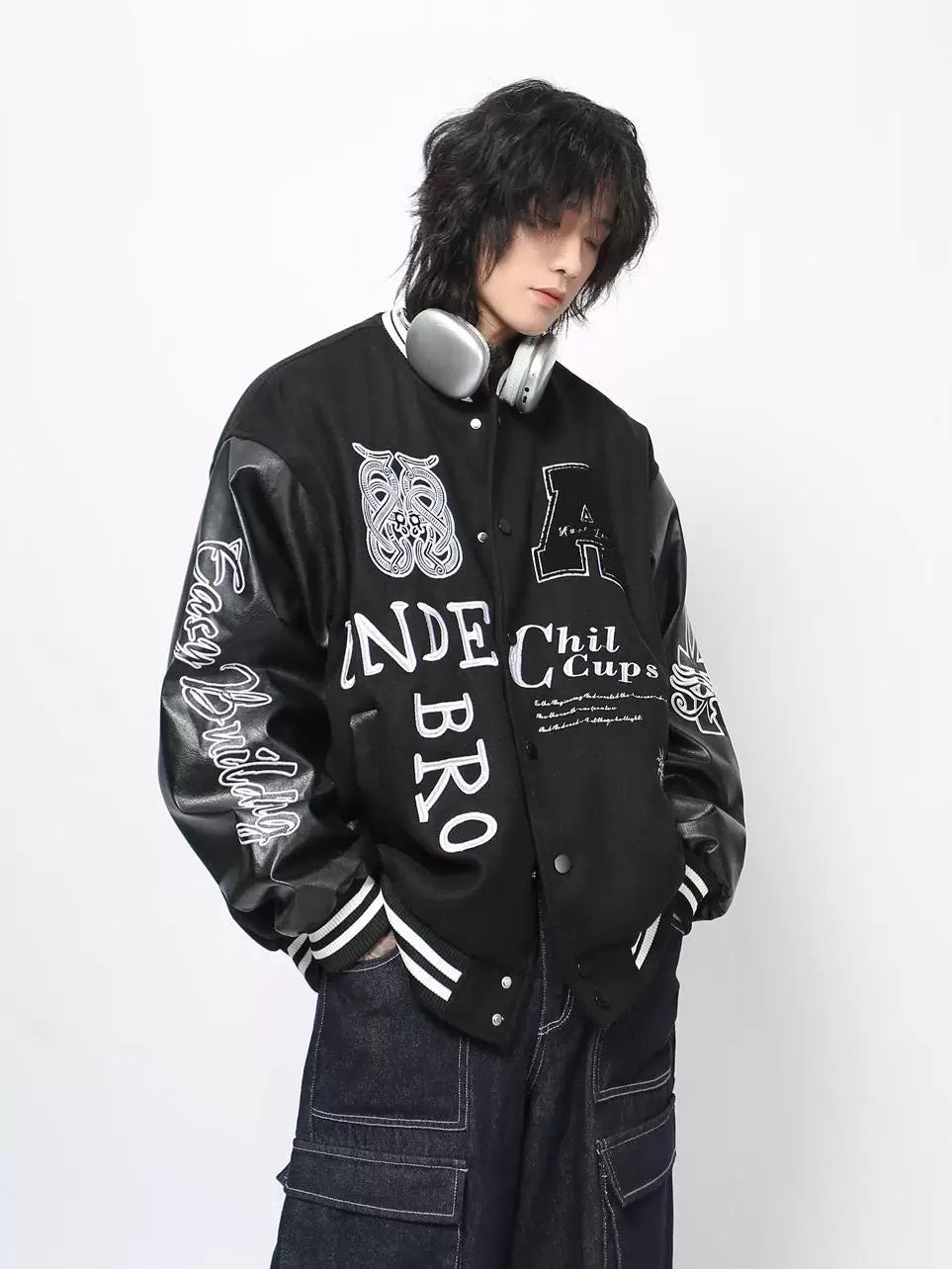 Vintage Embroidered Baseball Jacket