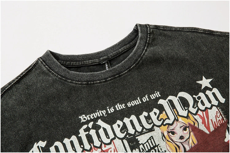 Cartoon Print T-shirt