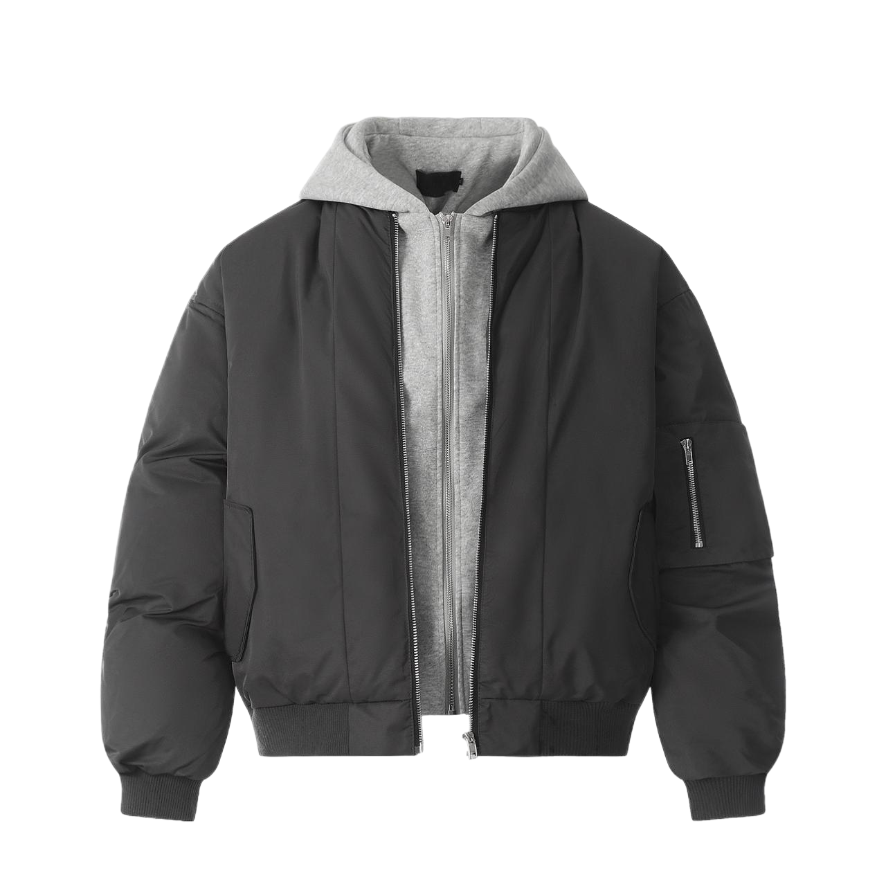 Winter Thickened Hooded Bomber Jacket Padded Jacket