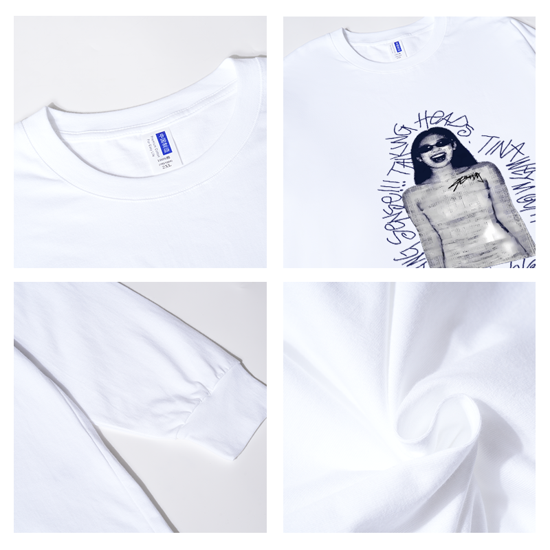 Jennie Printed Cotton Long Sleeves Top