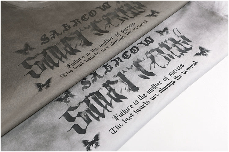 Butterfly Print Short-sleeved T-shirt