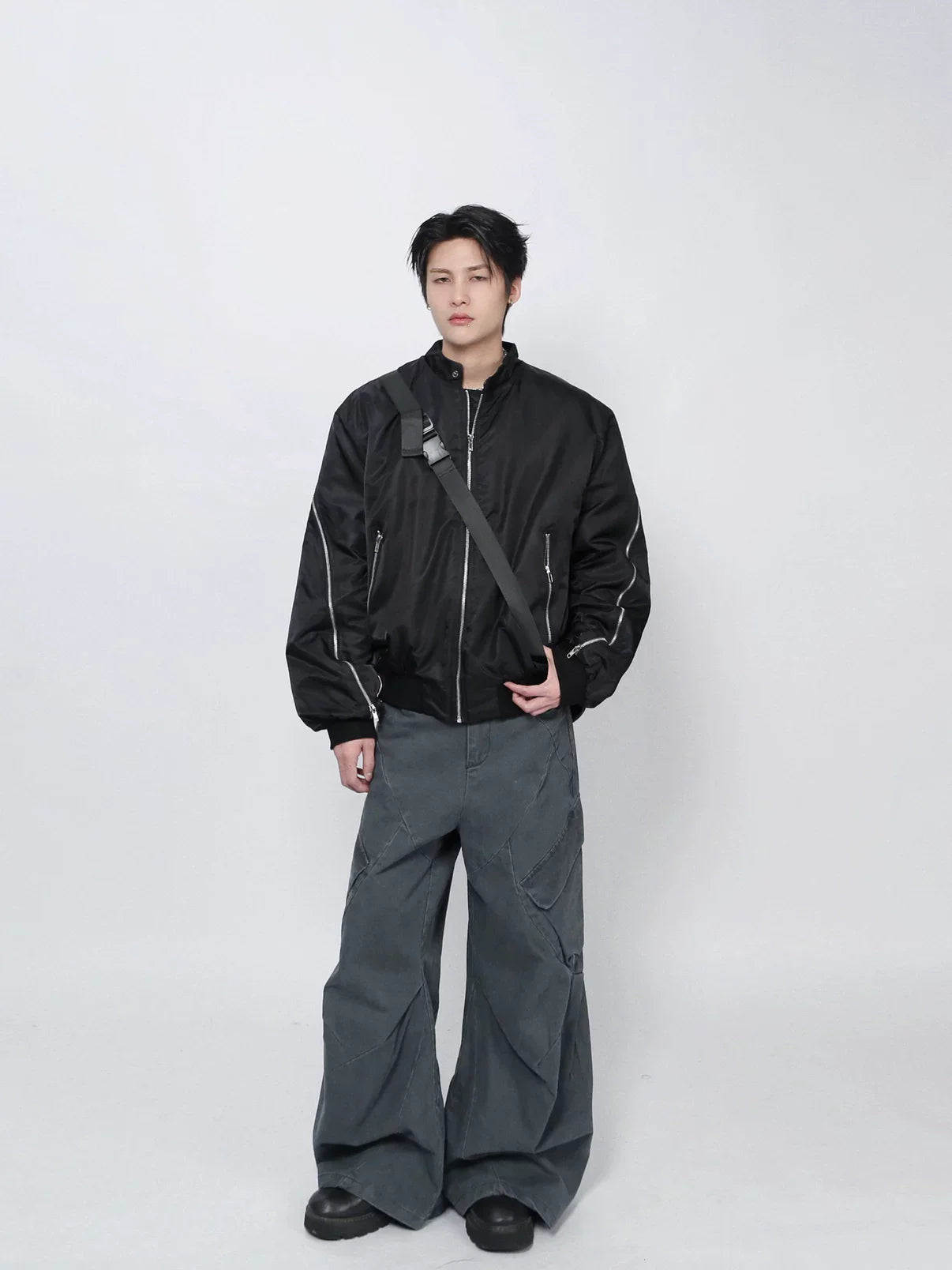 Vintage Zip Pilot Cotton Jacket