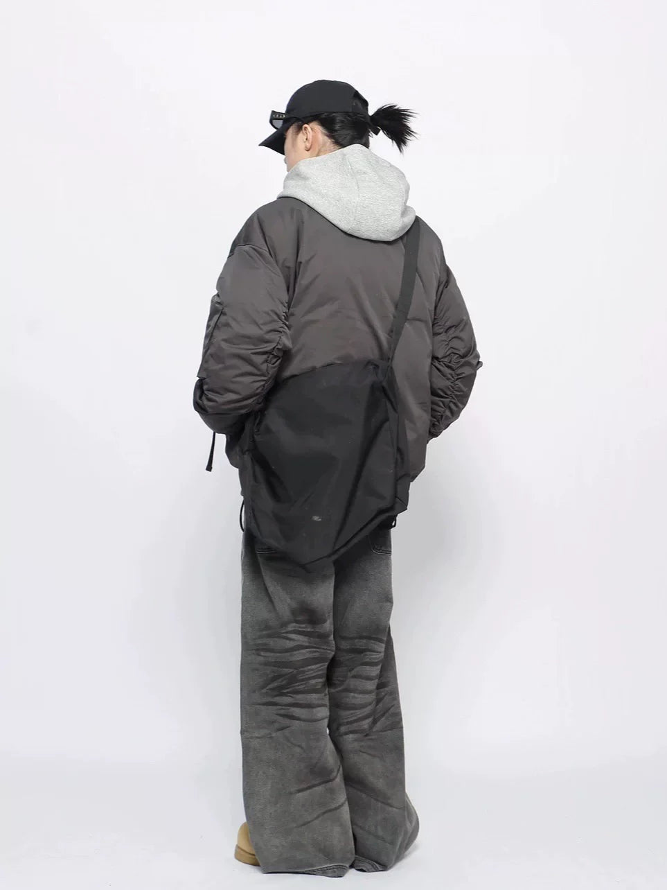 Winter Thickened Hooded Bomber Jacket Padded Jacket