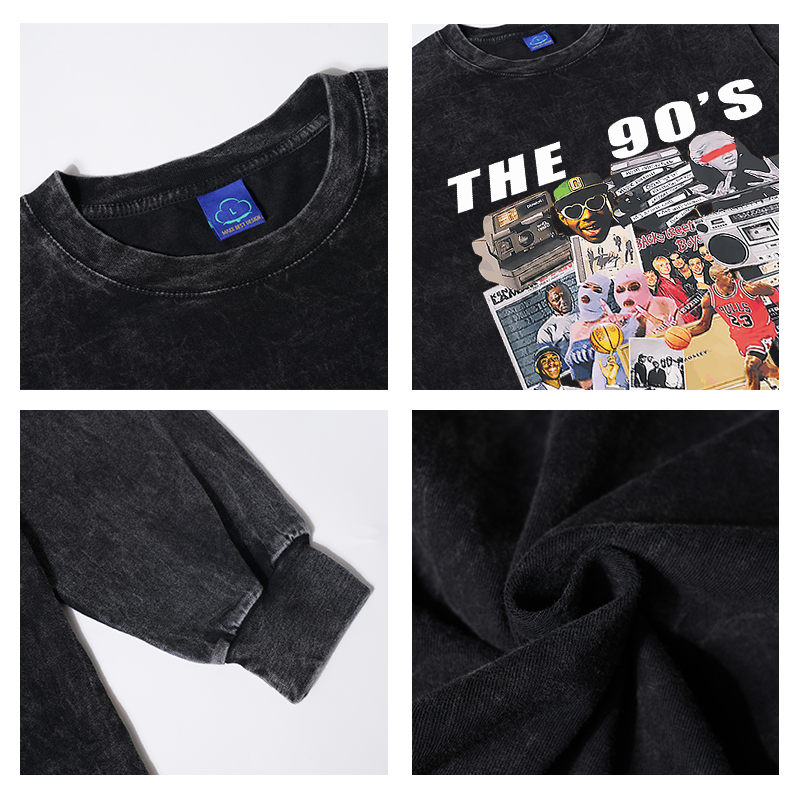 Star Sports Cotton Oversize Loose Long Sleeves T-shirt