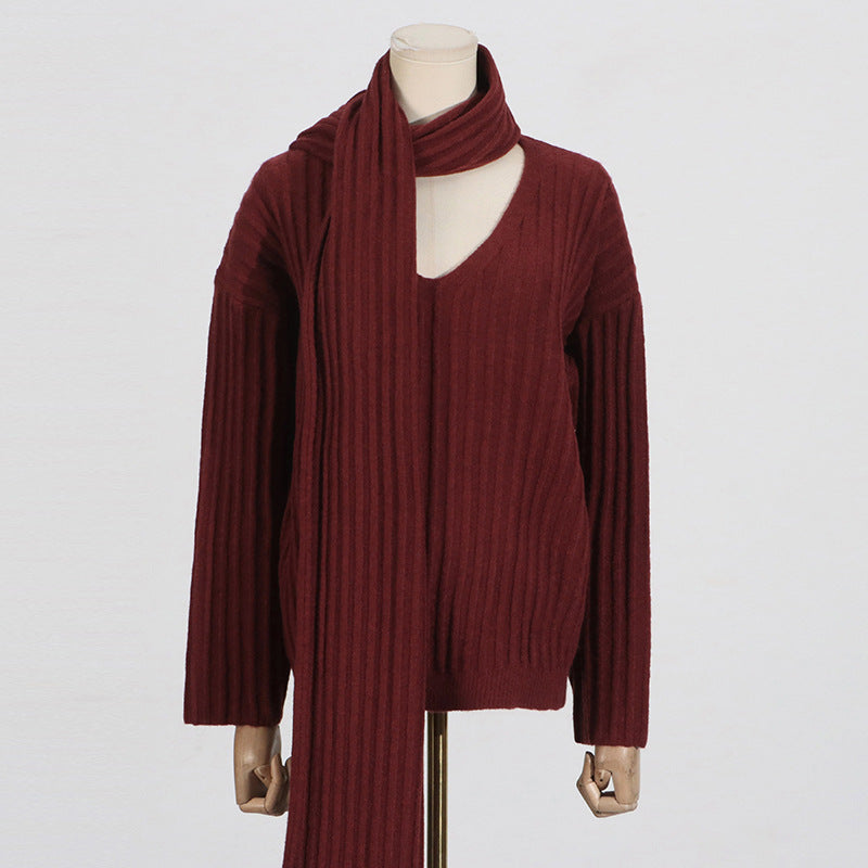 Elegant Knitted Two Piece