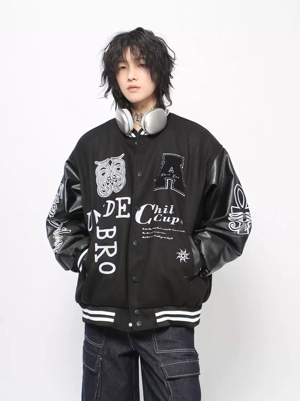 Vintage Embroidered Baseball Jacket