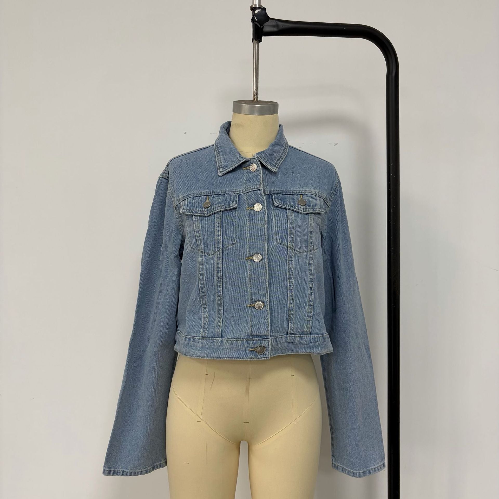 Collared Casual Denim Jacket