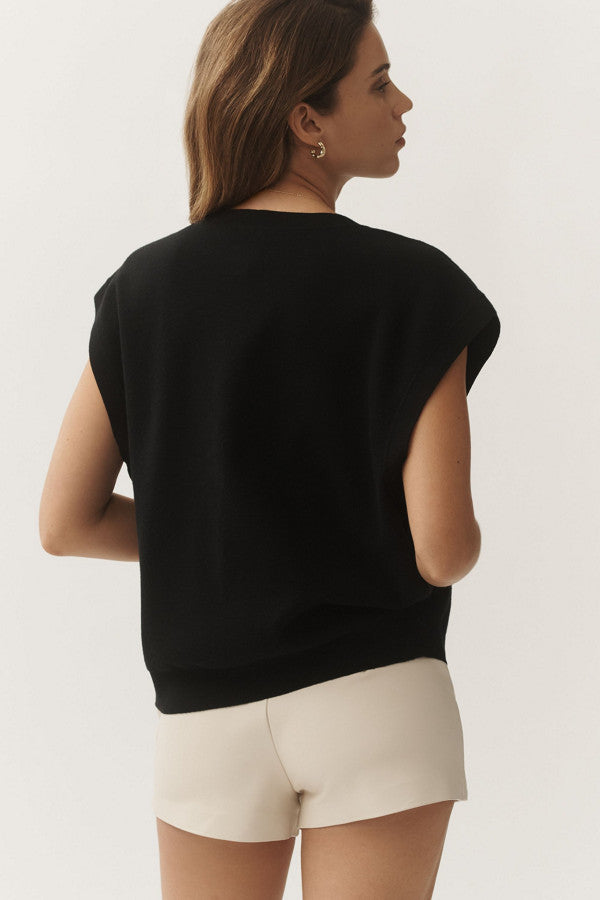 Casual V neck Knitted Vest