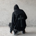 Vintage Gothic Cross Print Hoodies