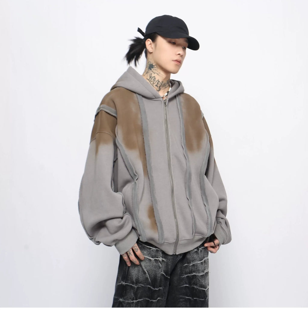 Vintage Zip Hooded Coat