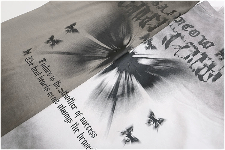 Butterfly Print Short-sleeved T-shirt