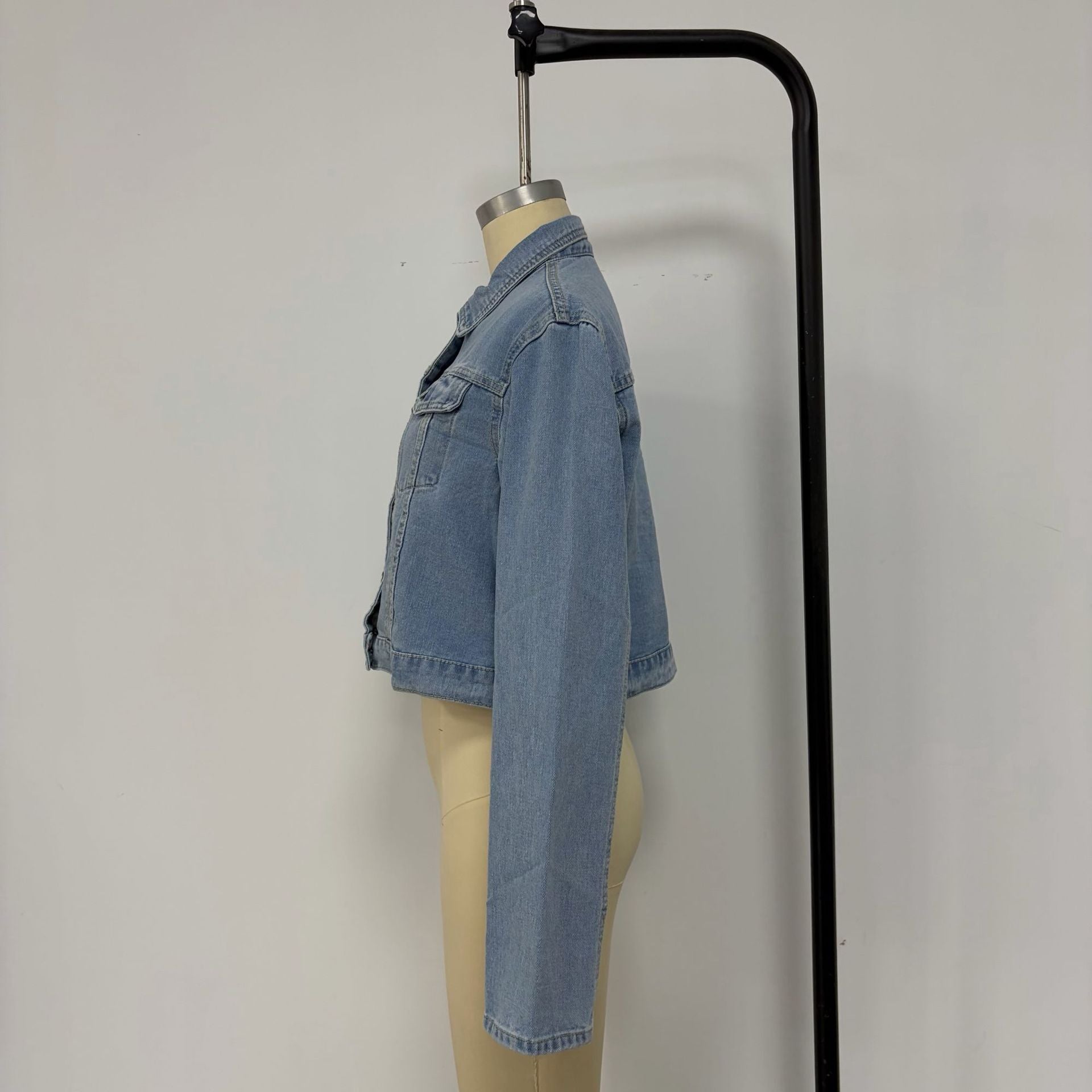 Collared Casual Denim Jacket