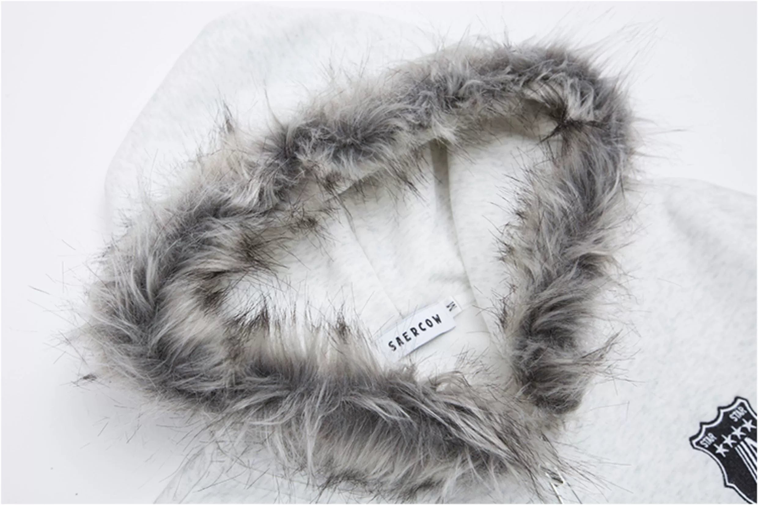 Fleece Thickened Fur Neck Hooded Cardigan