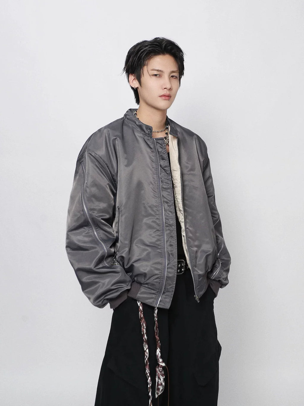 Vintage Zip Pilot Cotton Jacket