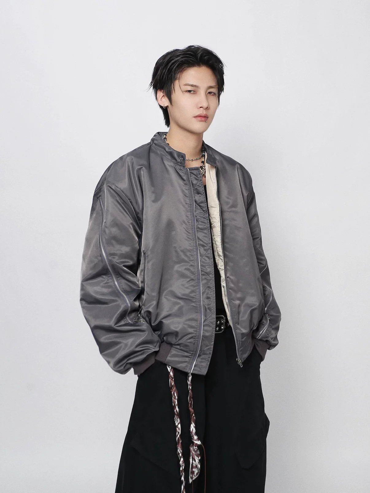 Vintage Zip Pilot Cotton Jacket