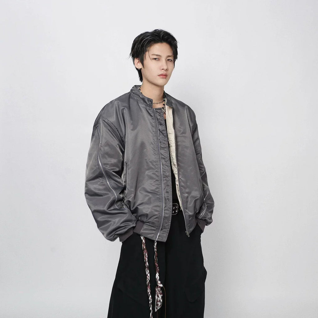 Vintage Zip Pilot Cotton Jacket