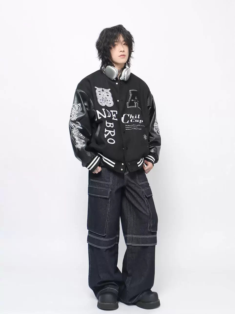 Vintage Embroidered Baseball Jacket