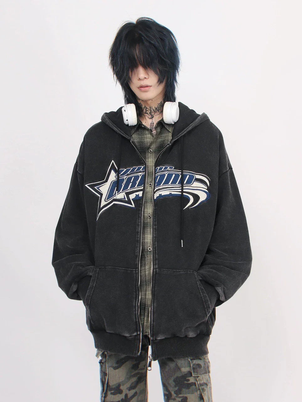 Vintage Demon Hooded Cardigan
