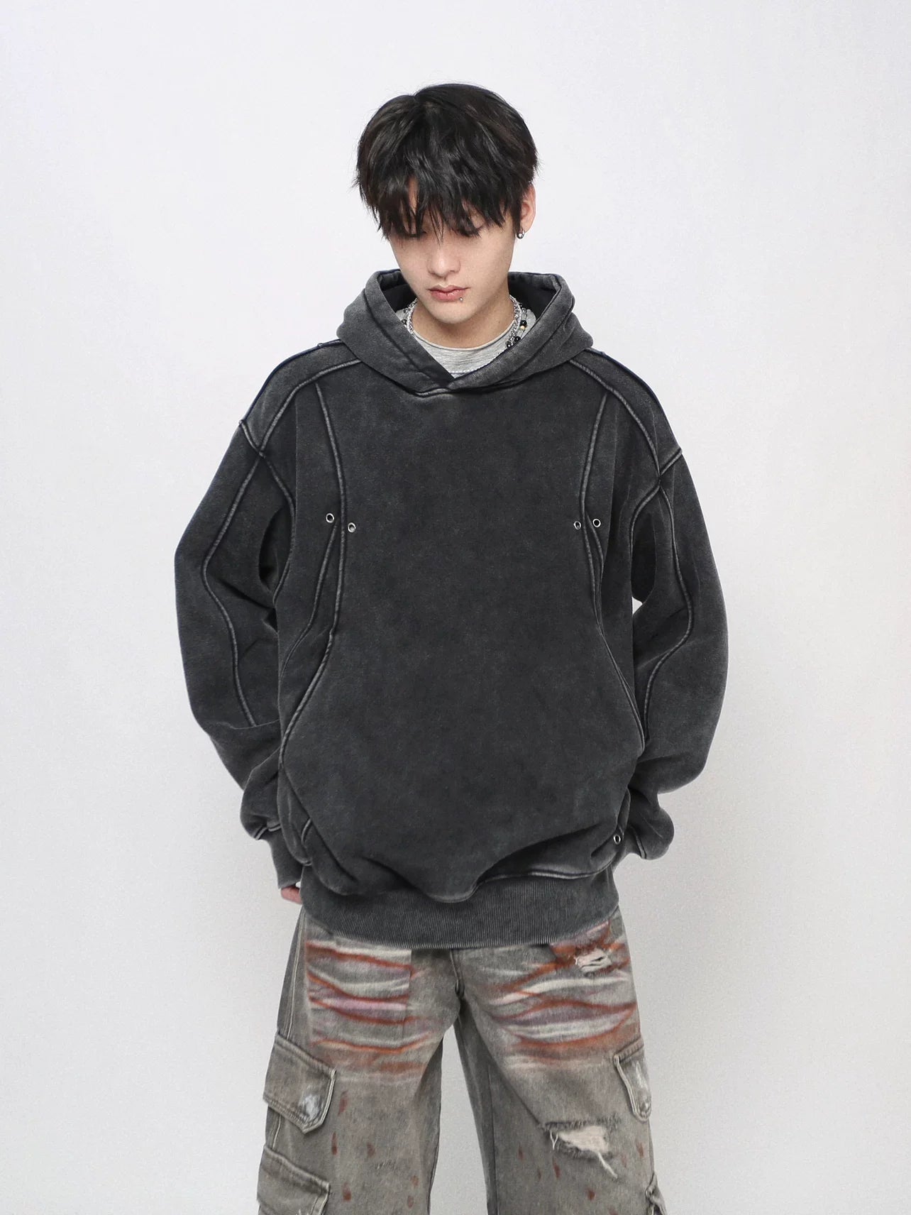 Splicing Fleece Hoodies