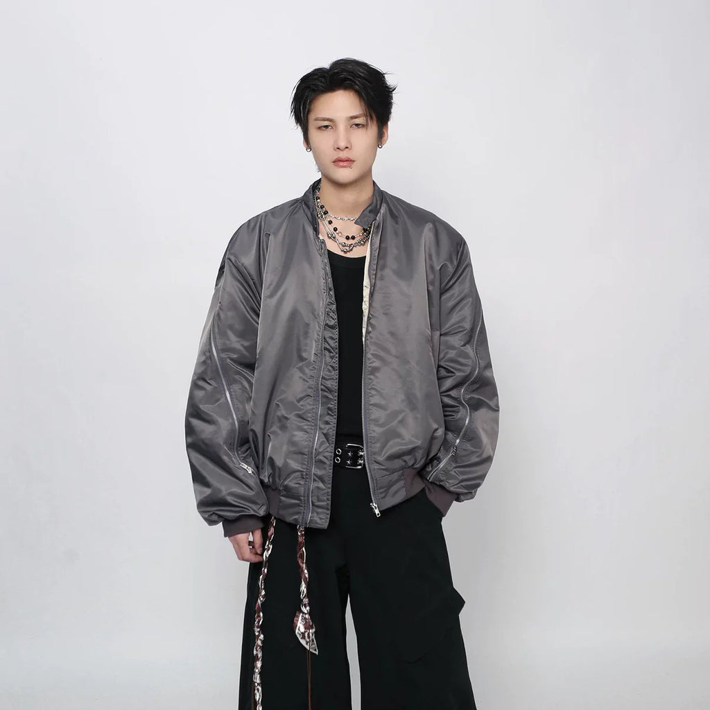 Vintage Zip Pilot Cotton Jacket