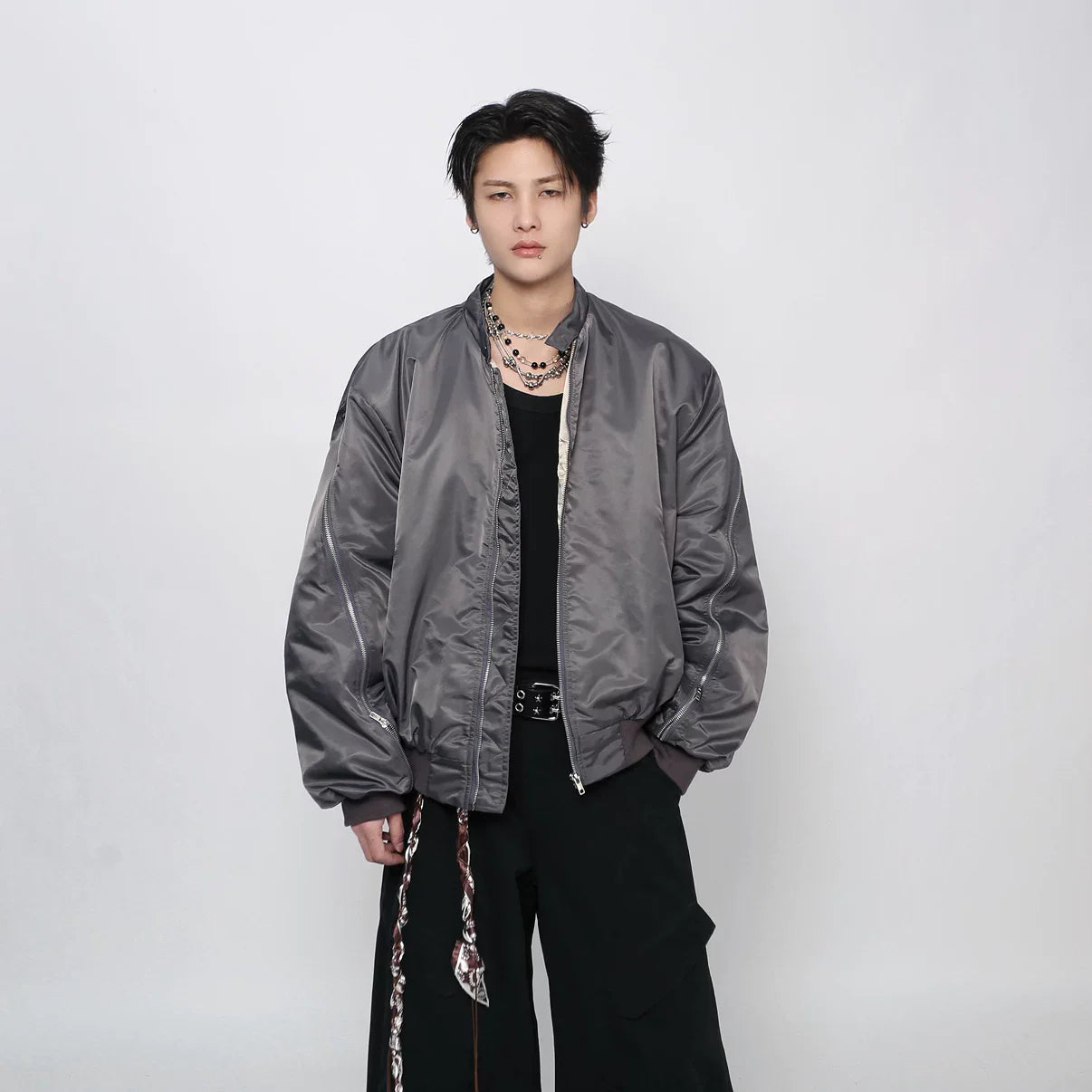 Vintage Zip Pilot Cotton Jacket