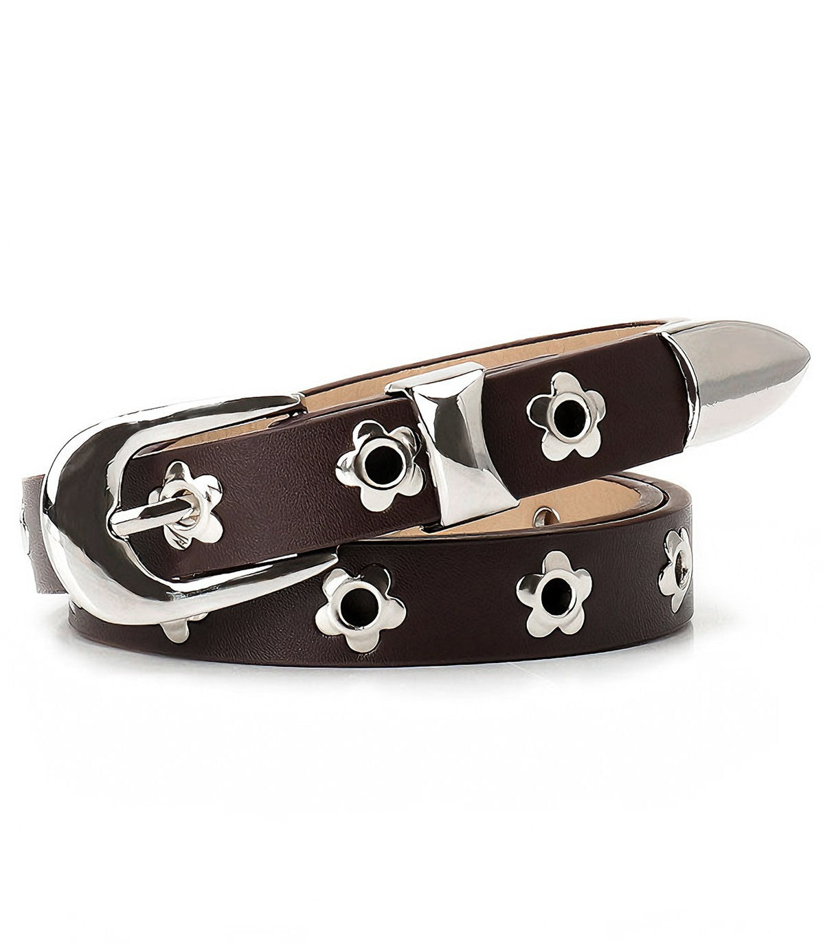 Flower Rivet Punk Style Y2k