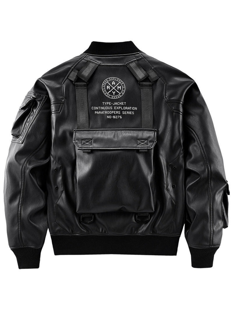 Motorcycle Suit Loose Pilot Leather Jacket