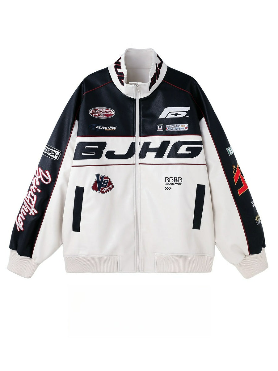 Red Biker Suit Leather Jacket