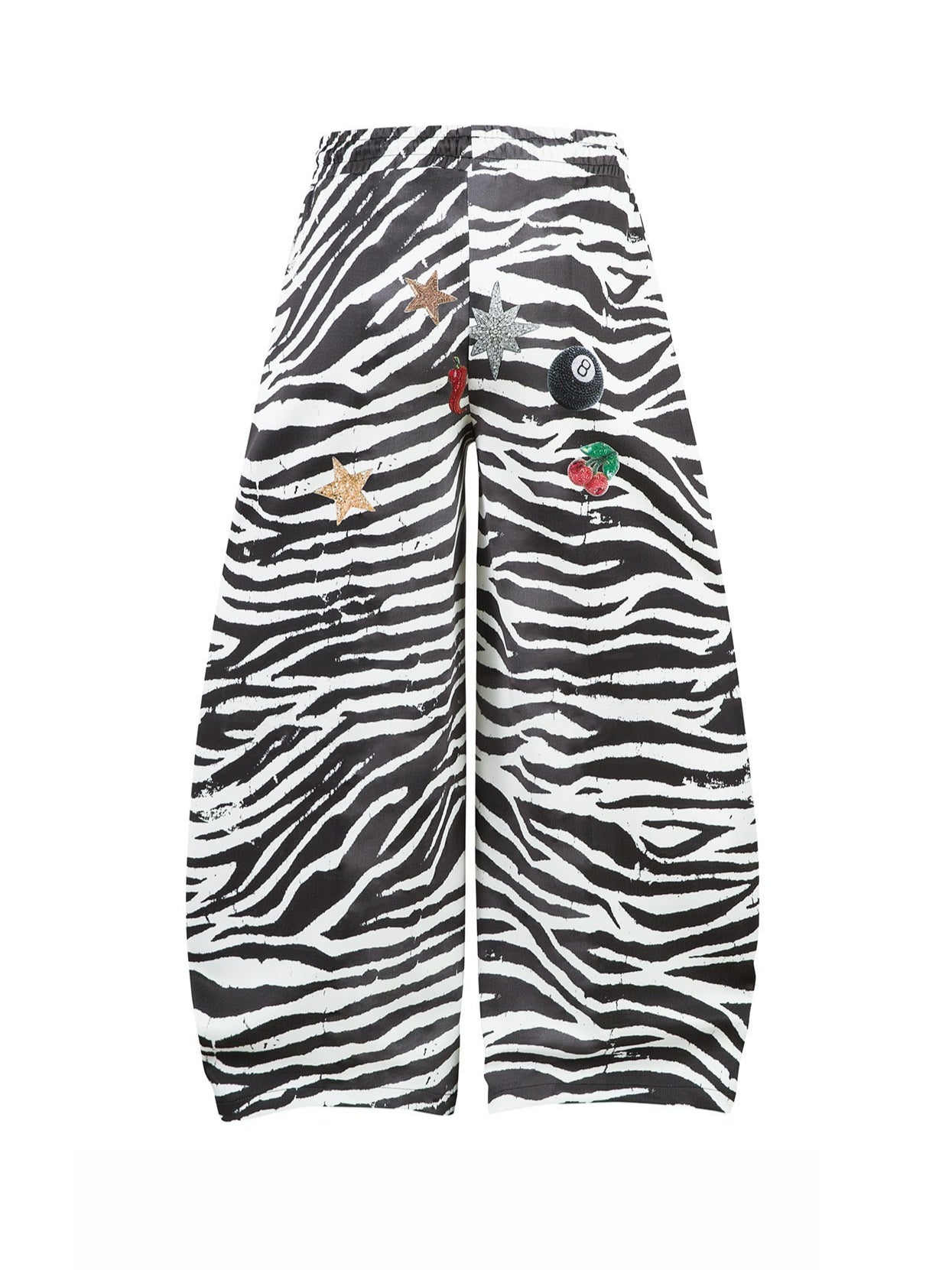 Zebra Striped Black and White Pants