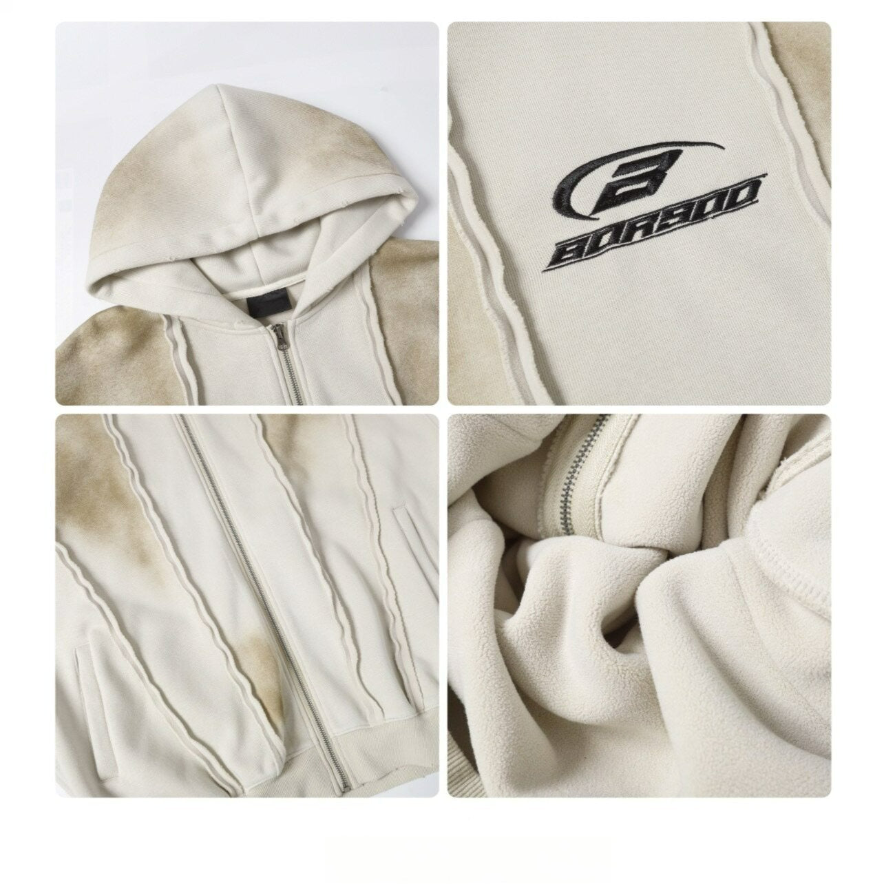 Vintage Zip Hooded Coat