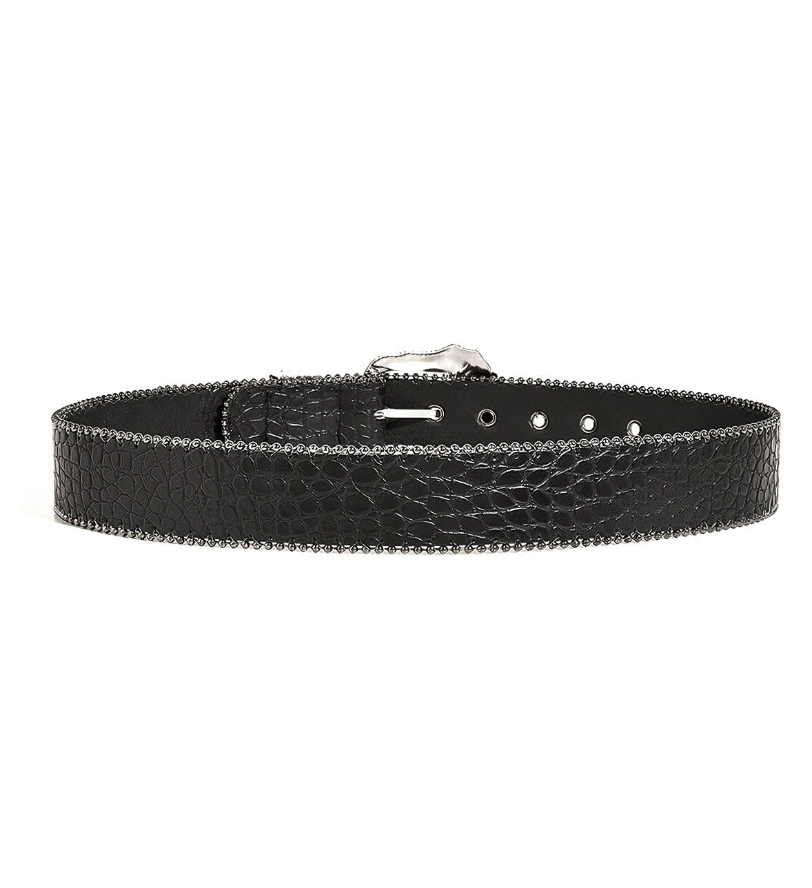 Crocodile Pattern Black Belt