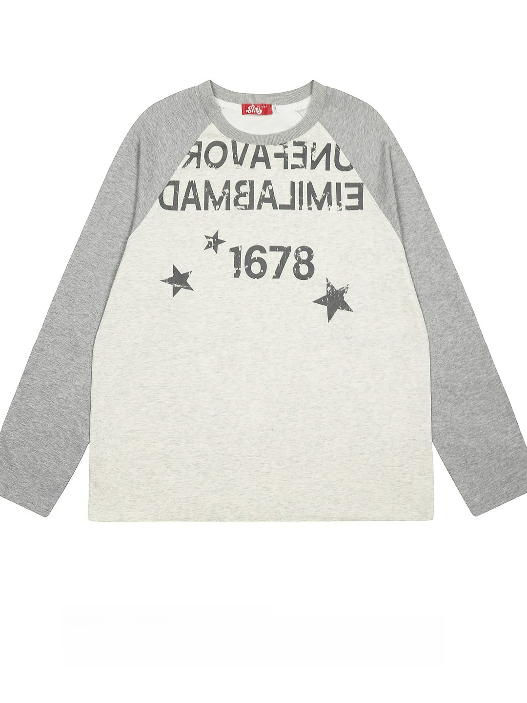 Vintage Letter Print Long Sleeve T-Shirt