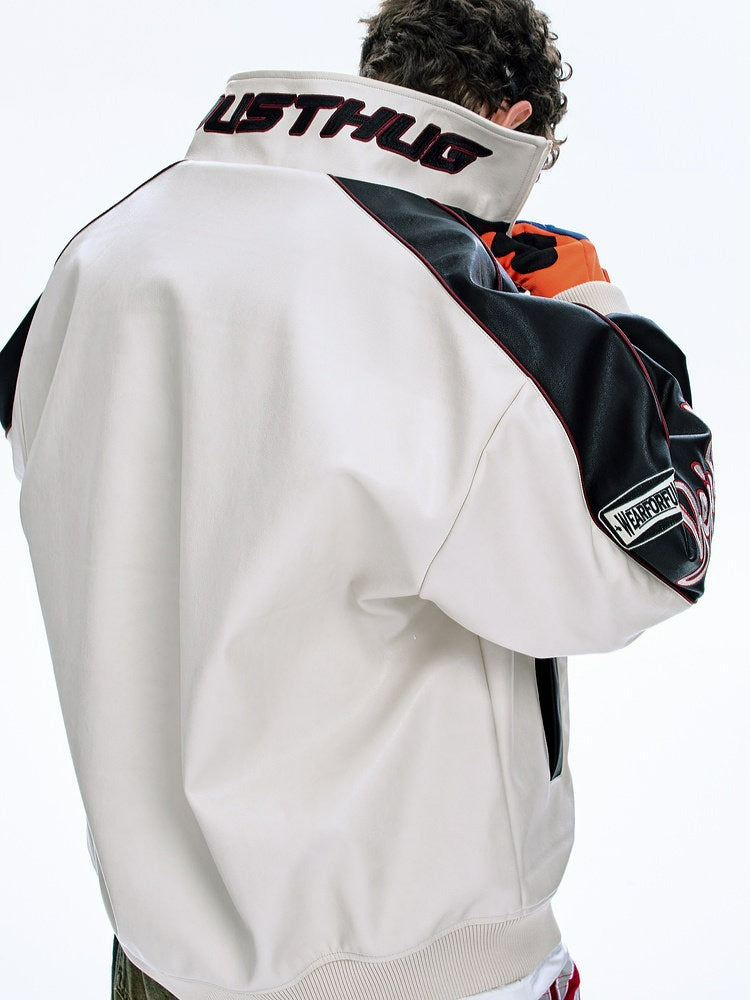 Red Biker Suit Leather Jacket