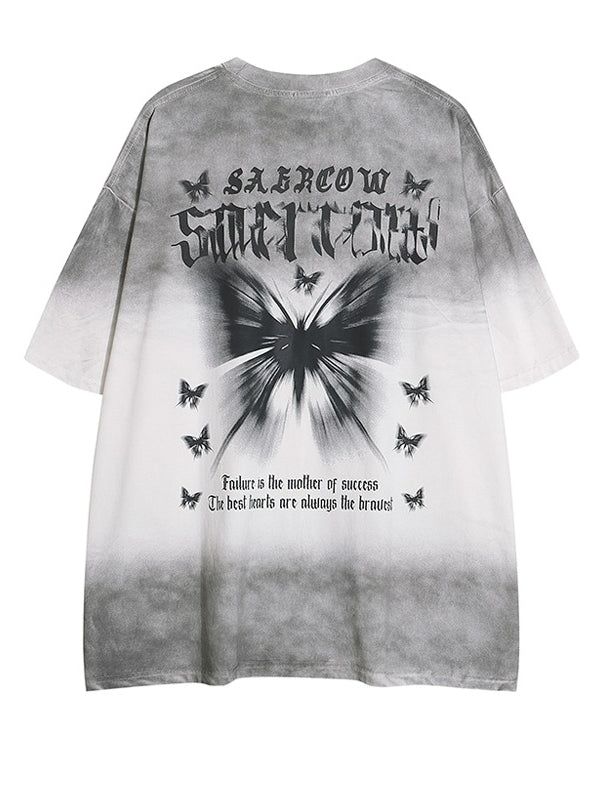 Butterfly Print Short-sleeved T-shirt