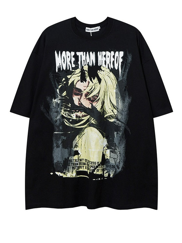 Cartoon Printed Short Sleeve T-Shirt